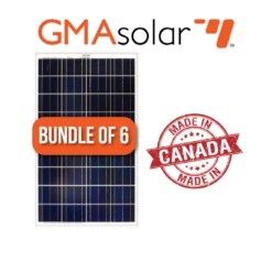 Bundle Of 6 - 150 Watt Poly GMA Solar Panel