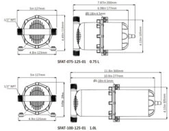 SEAFLO 1L Accumulator Tank 12 SEAFLO 1L Accumulator Tank -camping shop 1L 2