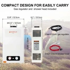 Camplux Pro Series 10L 2.64 GPM Outdoor Portable Tankless Water Heater -camping shop 5 86093.1568802138