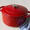 Lodge - 5.5 Quart Red Enameled Cast Iron Dutch Oven -camping shop 61OR1S3pfSS. AC SX425
