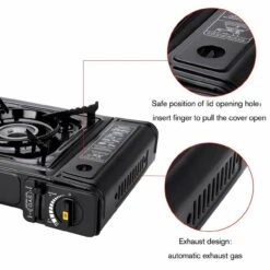 Camplux Dual Fuel (Propane & Butane) Portable Outdoor Camping Gas Stove, Single Burner With Carry Case -camping shop 6 46697.1600418258