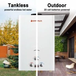 Camplux 16L 4.22 GPM Outdoor Portable Tankless Water Heater With Digital Display -camping shop 71ezIatVYwL. SL1001 85689.1555080169