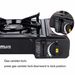 Camplux Dual Fuel (Propane & Butane) Portable Outdoor Camping Gas Stove, Single Burner With Carry Case -camping shop 7 88359.1567757402