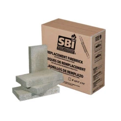 4" X 8" X 1 1/4" Refractory Bricks (9)