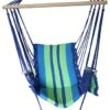 Hammock Chair With Foot Rest - Green/Blue -camping shop CMP0681
