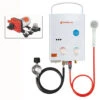 Camplux 5L Portable Tankless Water Heater (CSA Certified For Outdoor Use) W/ Seaflo Pump & Strainer