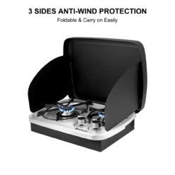 Camplux Built-in Propane RV Gas Cooktop Stainless Steel Stove With 2 Burner Cover Included