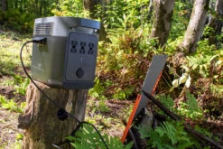 Kedron Solar 100 Watt Lightweight Universal Folding Solar Panel Kit -camping shop Delta Mini BehindPanel