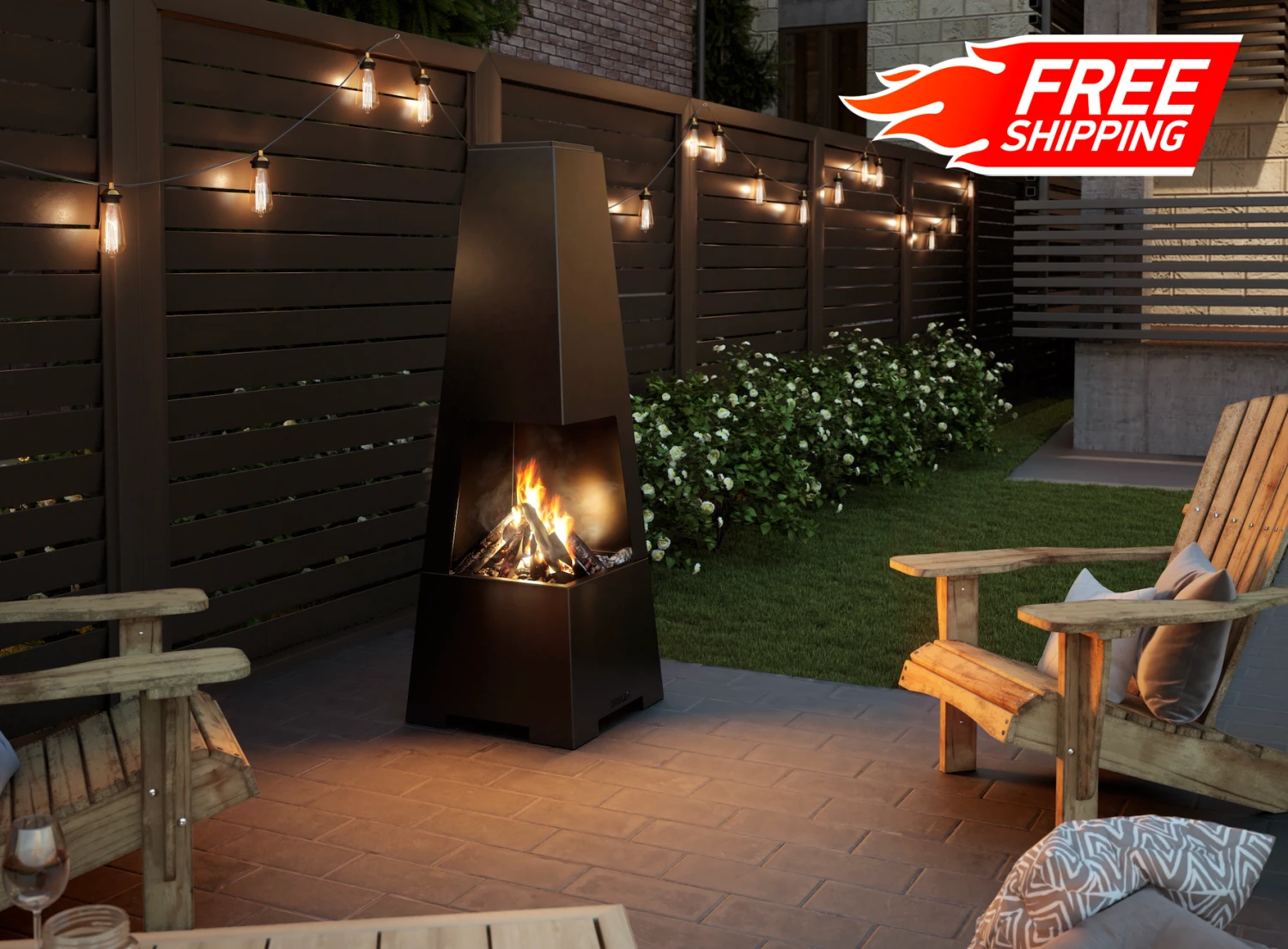 Drolet Bora - Outdoor Wood Burning Fireplace 4 Drolet Bora - Outdoor Wood Burning Fireplace - Image 2