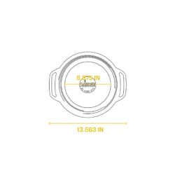 Lodge - 6 Quart Blue Enameled Cast Iron Dutch Ovem -camping shop EC6DXX ProductIllustrationMeasurements Formatted WORKING Artboard4copy 1
