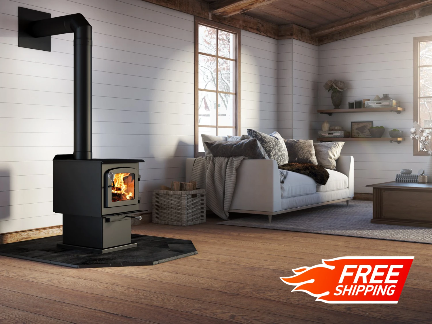 Drolet Escape 1200 Wood Stove 4 Drolet Escape 1200 Wood Stove - Image 2