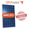 Bundle Of 6 - 270 Watt Poly GMA Solar Panel 1 Bundle Of 6 - 270 Watt Poly GMA Solar Panel -camping shop GMA270 BO6 01