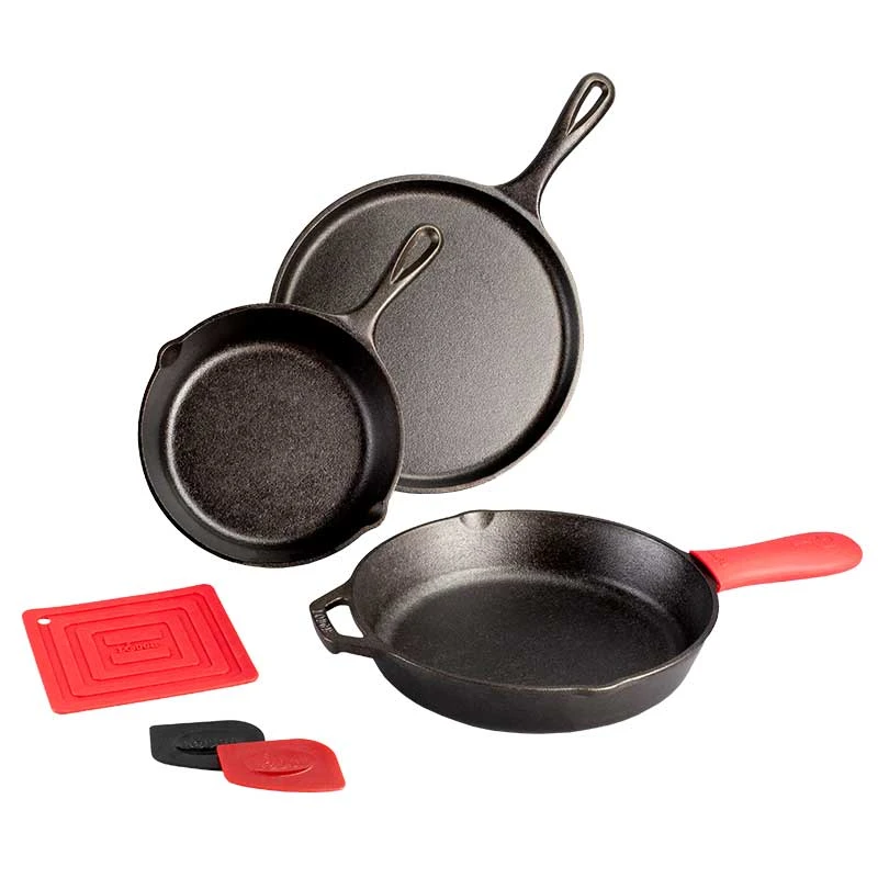 Lodge - 6 Piece Skillet Set -camping shop