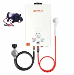 Camplux 8L Propane Gas Tankless Water Heater W/ Eccoflo Pump & Strainer