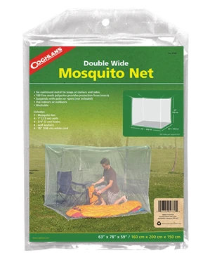 Coghlans Double Wide Mosquito Net - Green 3 Coghlans Double Wide Mosquito Net - Green