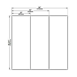 54" X 46 3/4" Modular Floor Protection System -camping shop ac02711 bw 003