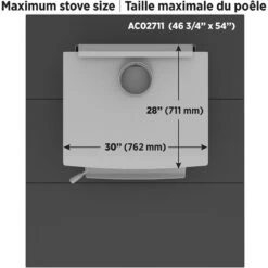 54" X 46 3/4" Modular Floor Protection System -camping shop ac02711 taille max mfp