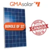 Bundle Of 32 - 270 Watt Poly GMA Solar Panel