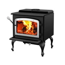 Drolet Escape 1800 Wood Stove On Legs - Brushed Nickel Door 9 Drolet Escape 1800 Wood Stove On Legs - Brushed Nickel Door -camping shop db03112 escape 1800 right mfp